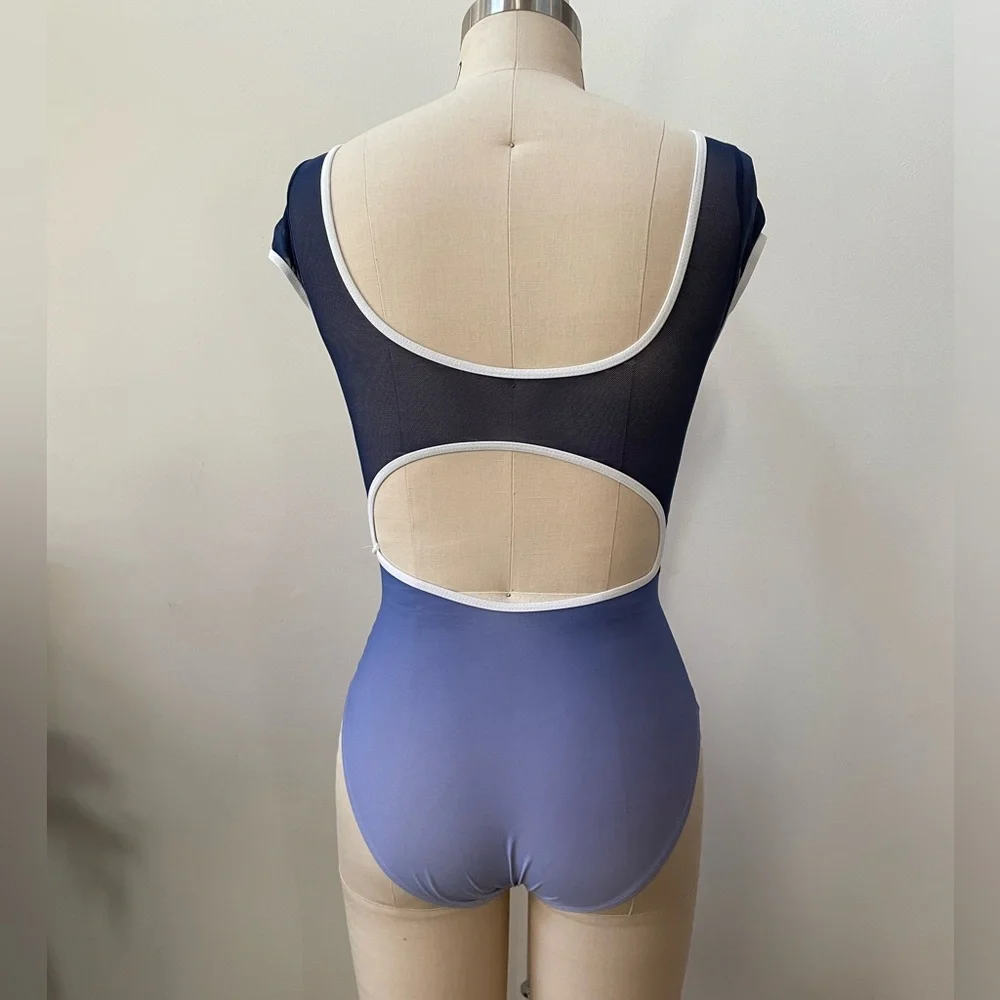 Blue Ombré Leotard Size Small - Picture 3 of 5